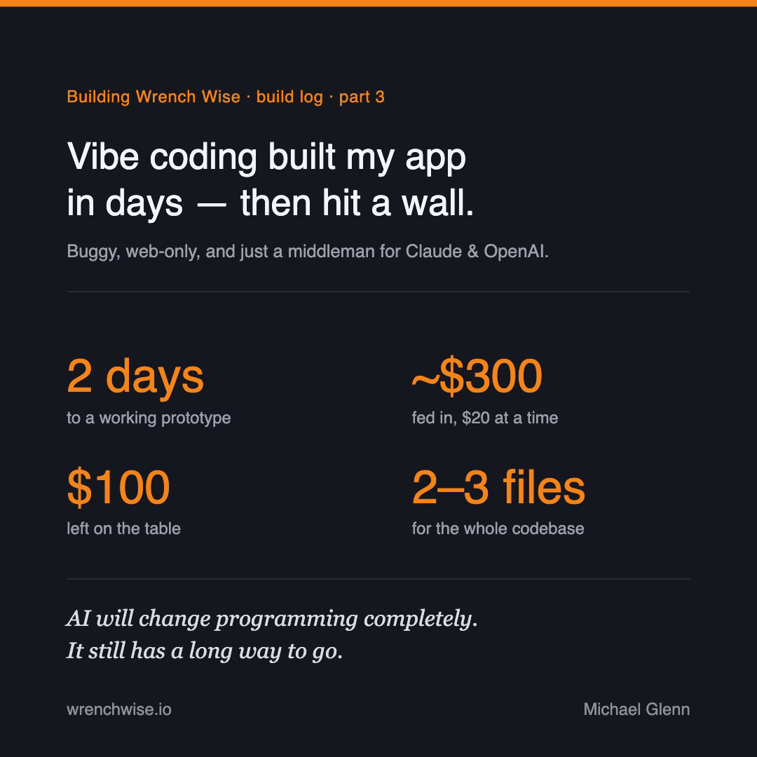 Vibe Coding Got Me to a Working App in Days — and a Corner I Couldn’t Get Out Of